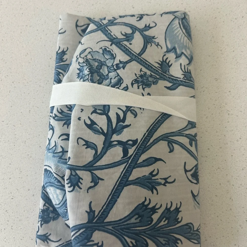 Pottery Barn Blue Floral Standard Pillow Sham Gorgeous!